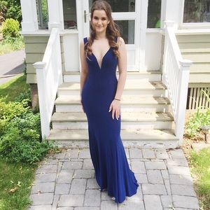 Royal blue prom dress